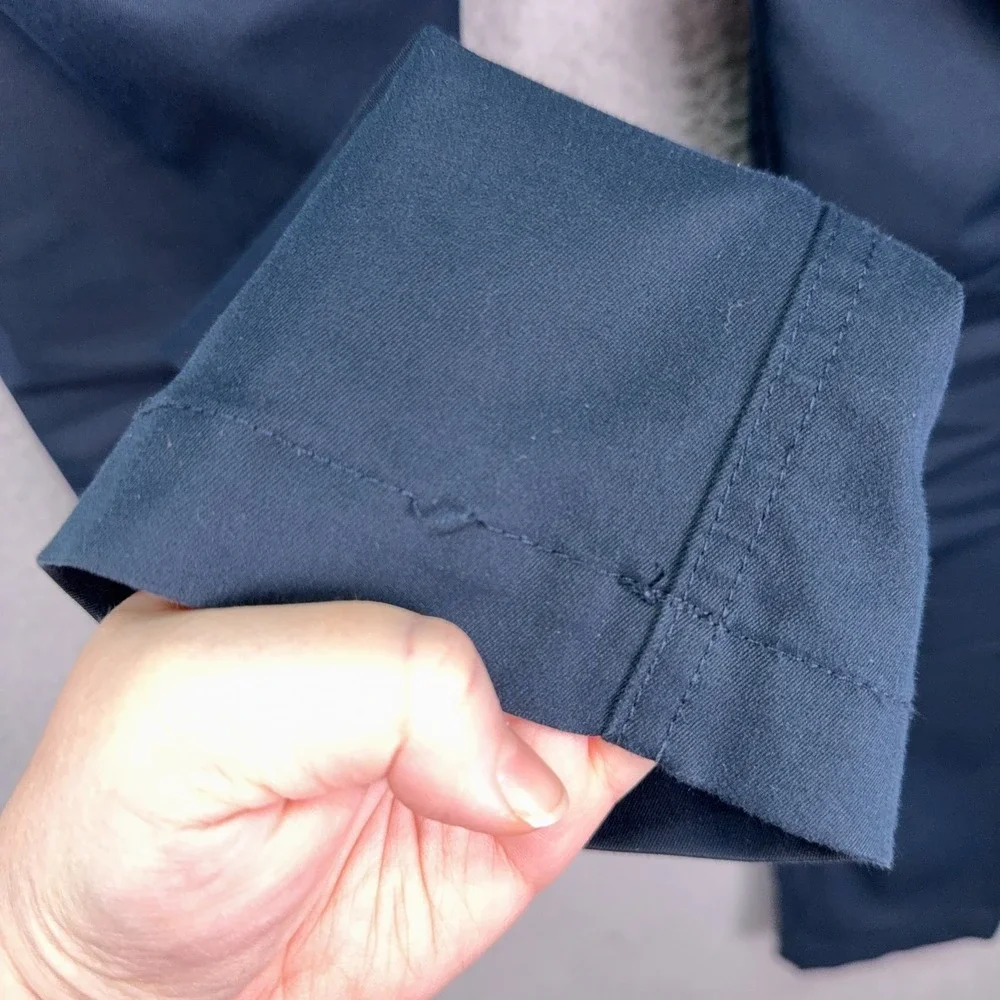 Proof Pants Mens 31 Navy Blue Performance Slim Chino Golf Office Business Work